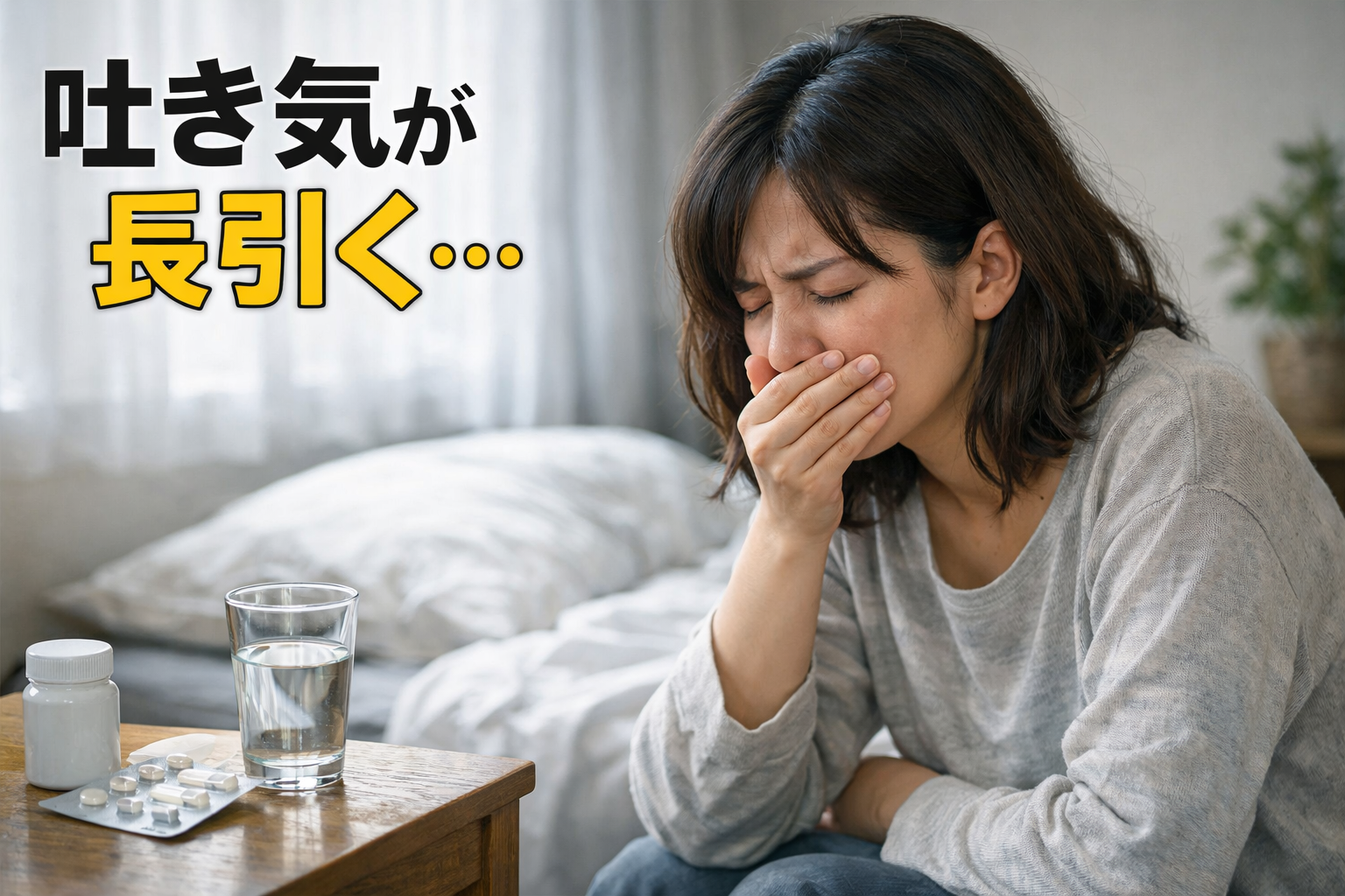 吐き気が長引く時に考えられる病気