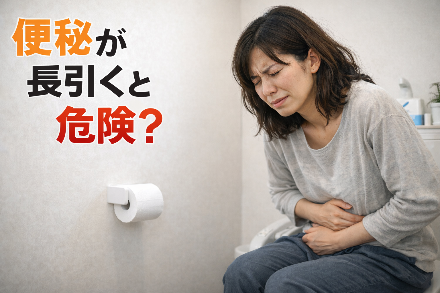 便秘が長引くと危険？医師が解説